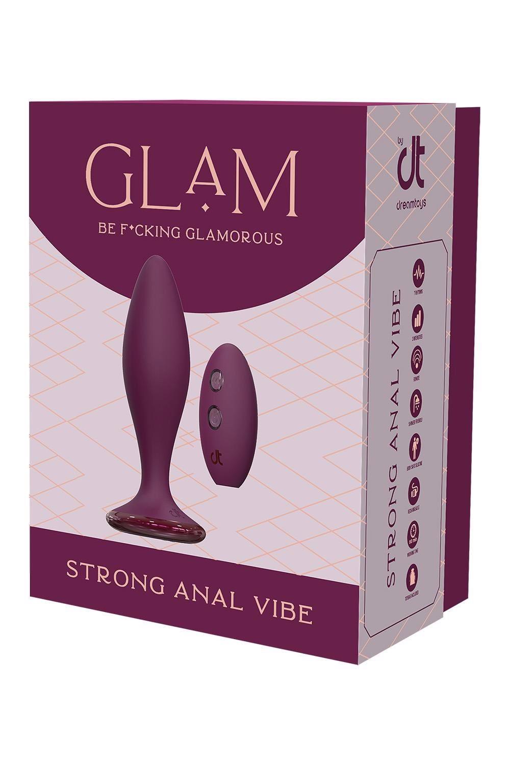 5-Wibrator analny Glam Strong Dreamtoys z pilotem-5
