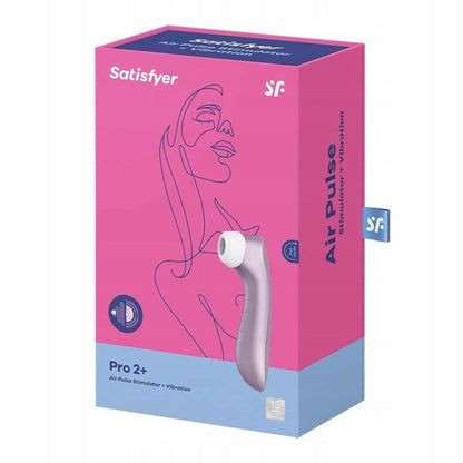 5-Bezdotykowy masażer łechtaczki Satisfyer Pro 2+ fioletowy USB 16 cm-5