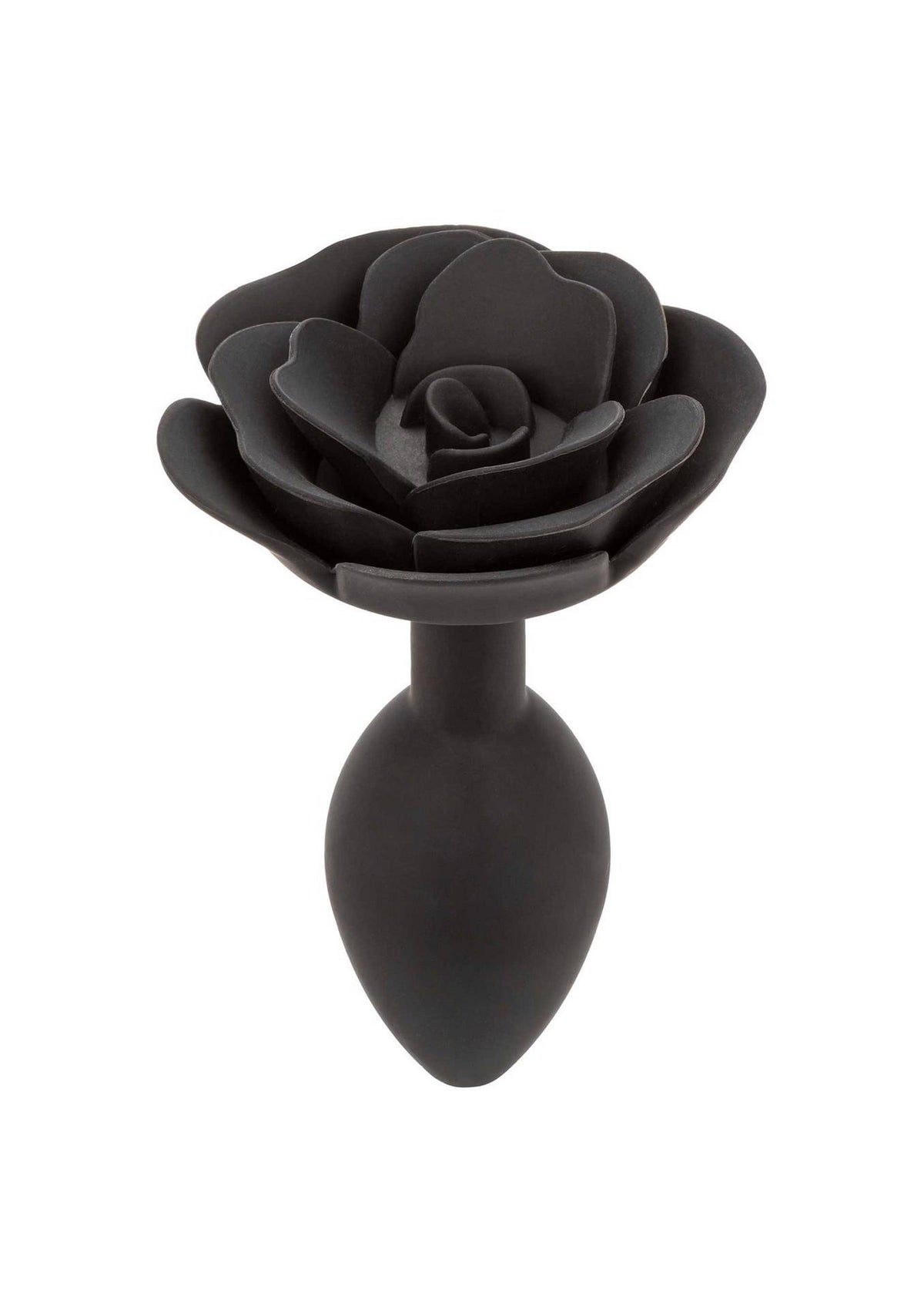 4-Korek analny silikonowy Calexotics Forbidden Rose duży czarny-4