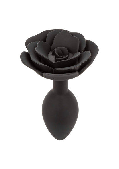 4-Korek analny silikonowy Calexotics Forbidden Rose duży czarny-4