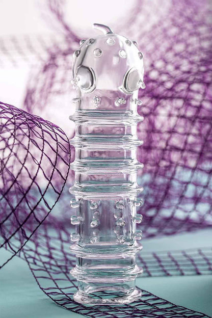 4-Osłona na penisa transparentna TPR A-Toys 15 cm-4