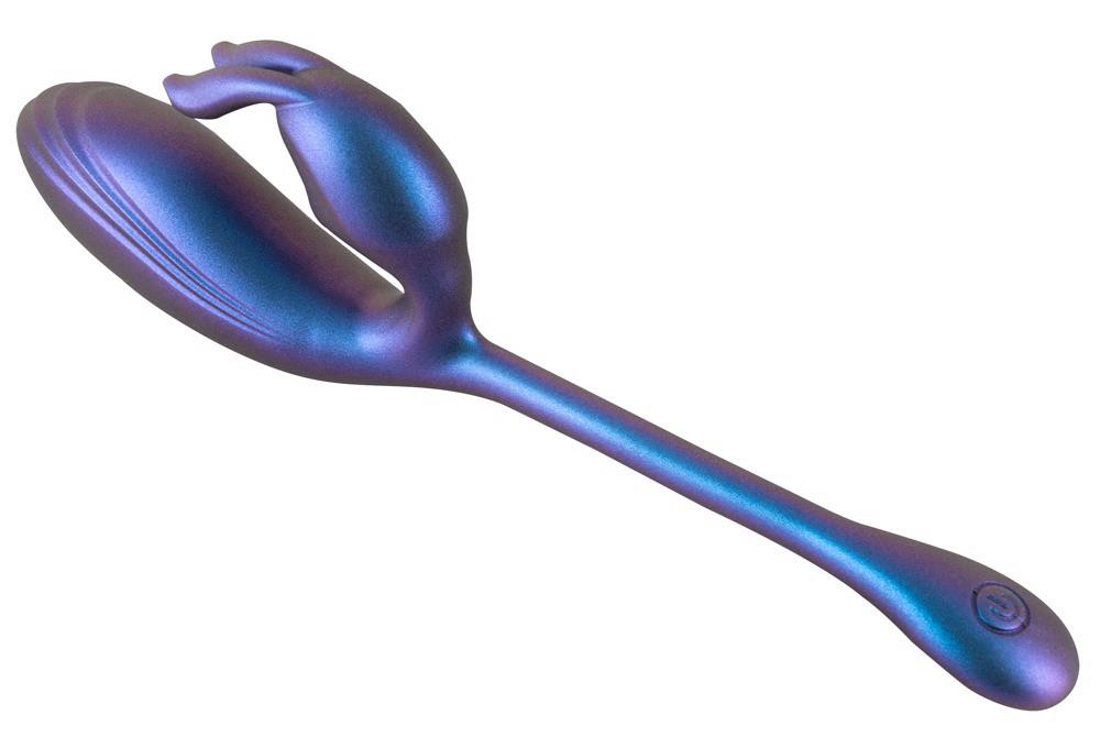 1-Wibrator króliczek Sweet Smile metaliczny elastyczny USB 22 cm-1