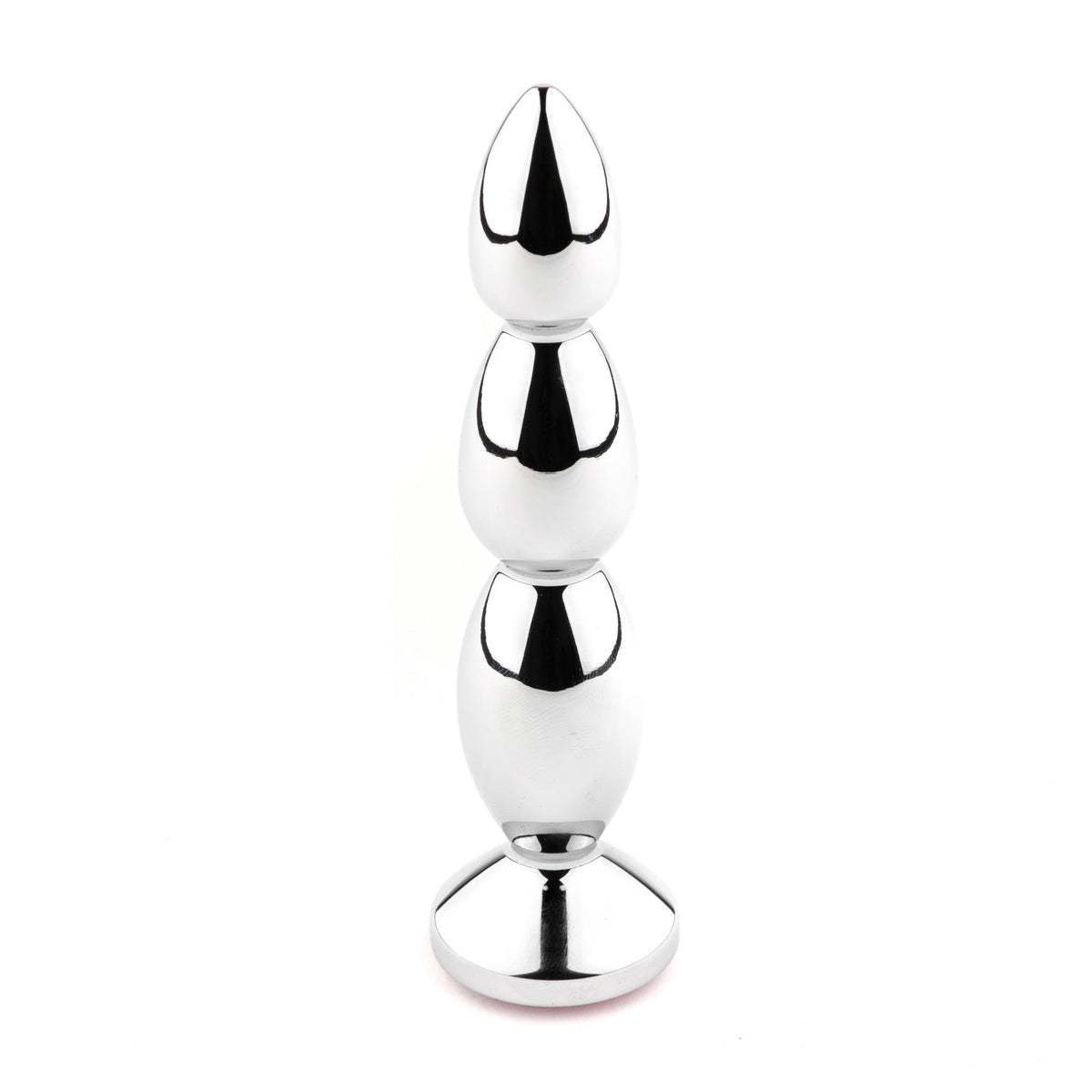 5-Długi metalowy korek analny z różowym kryształem HeavyFun 13,5 cm-5