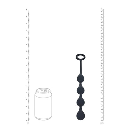 5-Kulki analne silikonowe Levelz Waterdrop S czarny-5