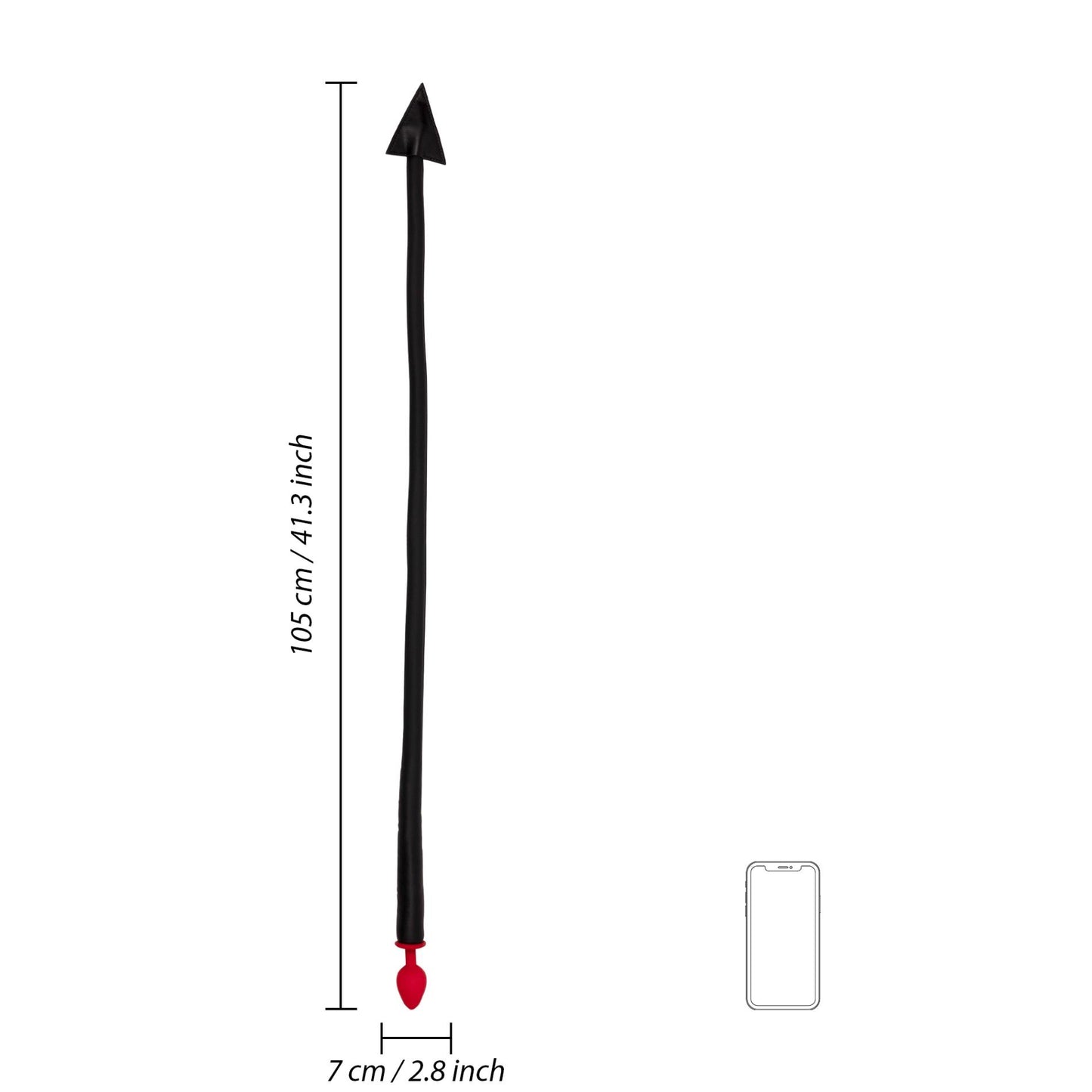5-Silicone Anal Plug Devil's Tail-5
