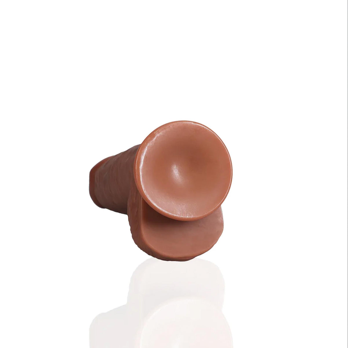 3-Dildo realistyczne RealRock grube z moszną cieliste 20 cm-3