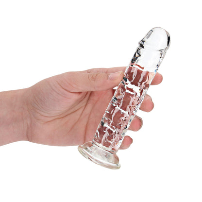 6-Dildo realistyczne RealRock przezroczyste z przyssawką 14 5 cm-6