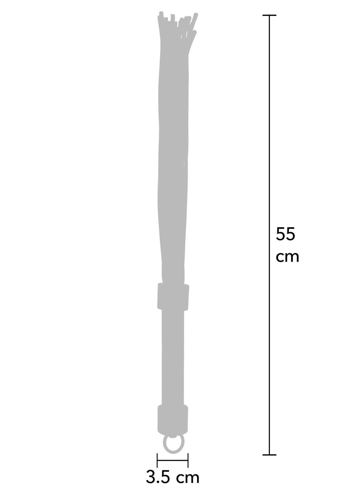 6-Skórzany flogger z supłami Hidden Desire 55 cm czarno czerwony-6