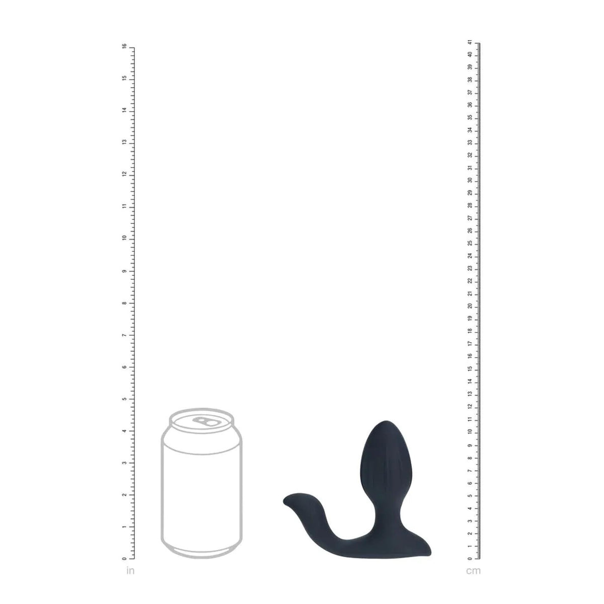4-Korek analny wibrujący obrotowy z kulką Levelz silikonowy czarny 10,7cm-4