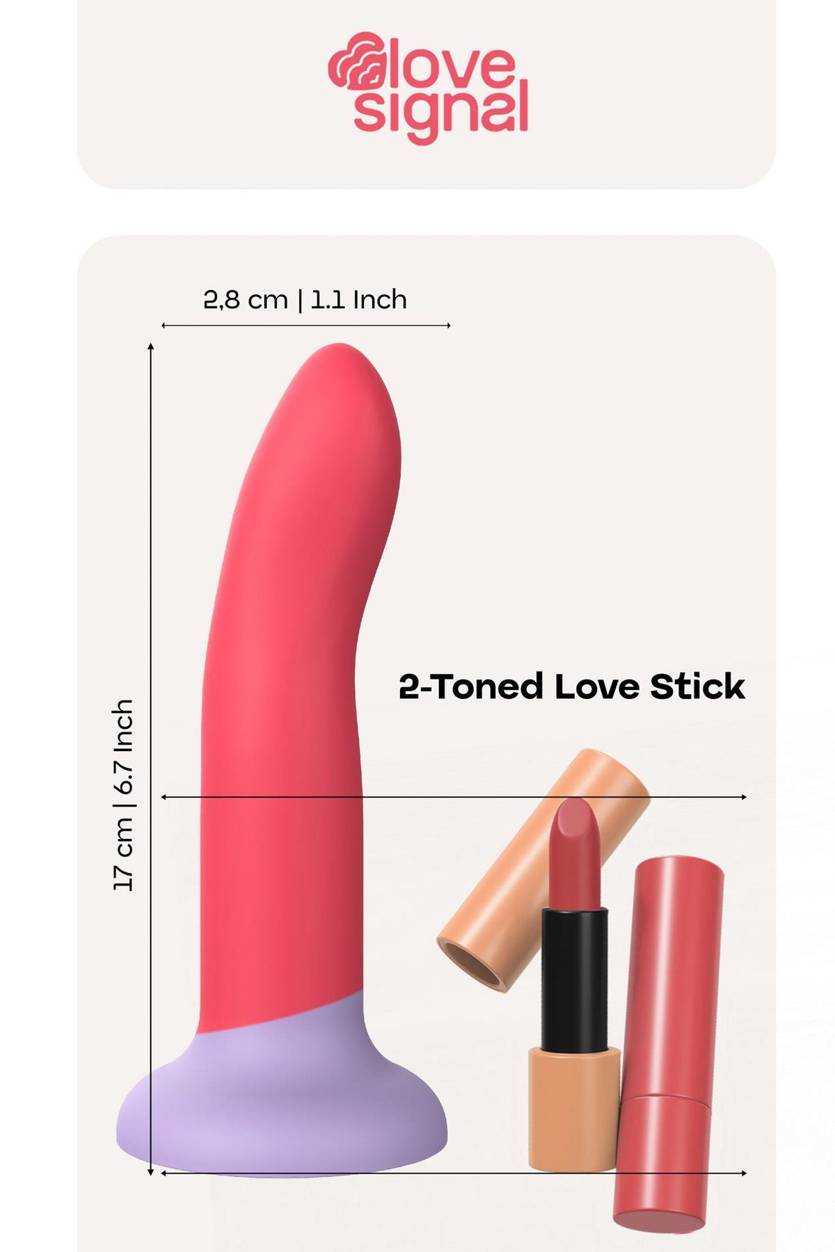 6-Dildo realistyczne Dream Toys Love Signal silikonowe 20.5 cm-6