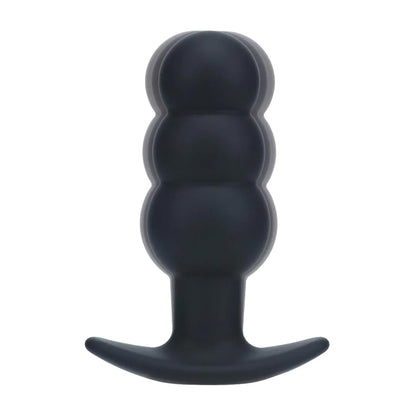 7-Wibrujący korek analny Tri Bulb silikonowy Levelz czarny USB-7