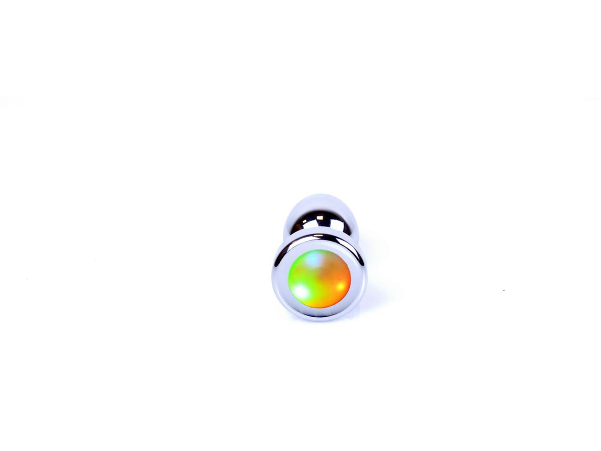 4-Biżuteria analna stalowa LED disco MyLove Toys 7 cm-4