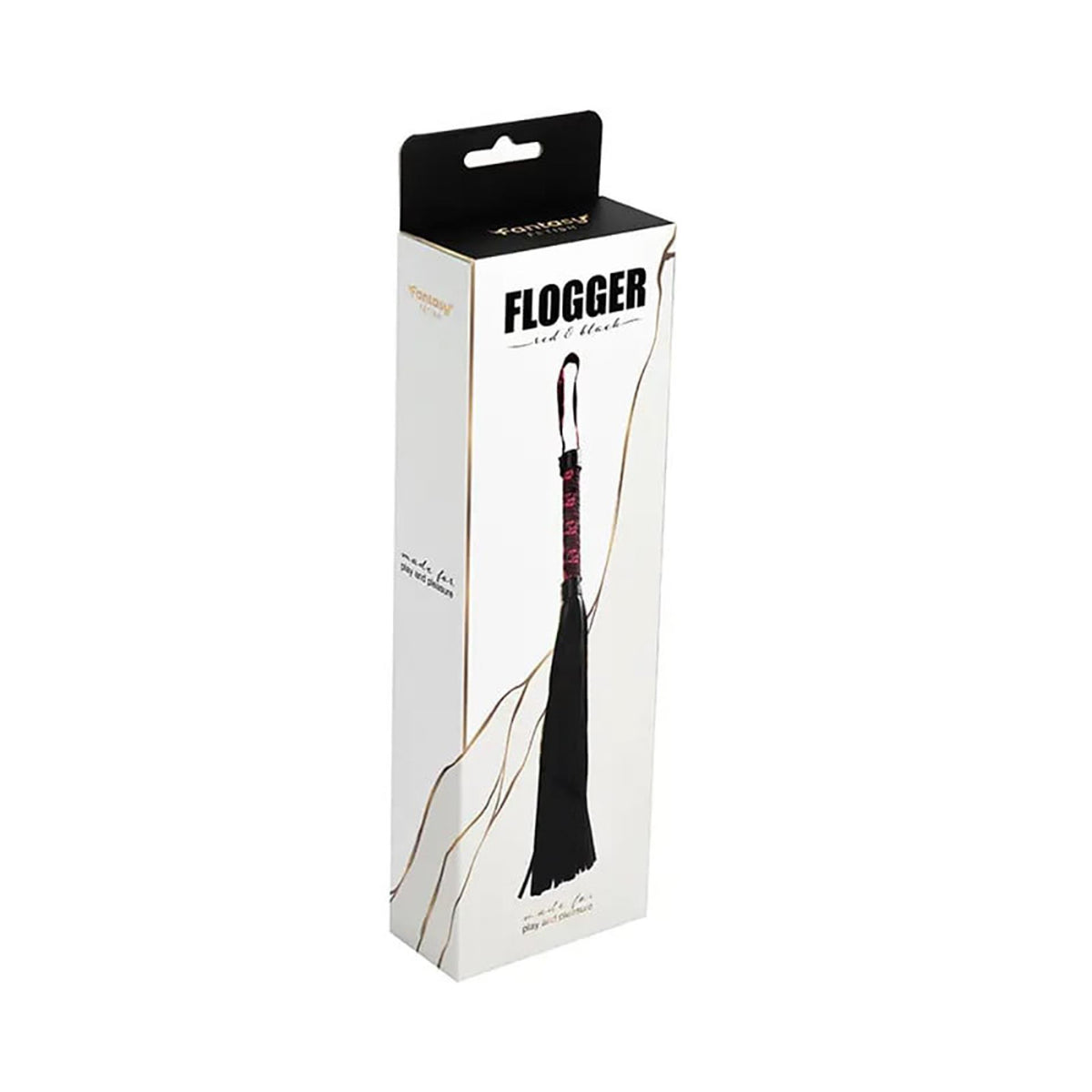 6-Flogger czerwony i czarny Fantasy 44 cm-6