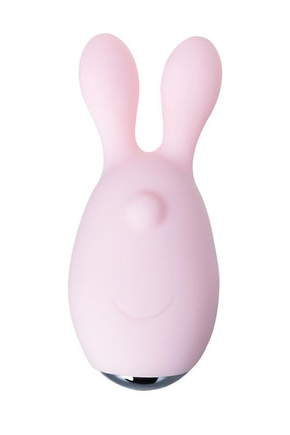 4-JOS VITA Wibrujące jajko na palec z nakładką, pudrowy róż, silikon 8,5 cm-4