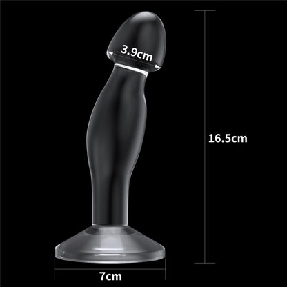 6-Flawless Clear Prostate Plug 6.5''-6