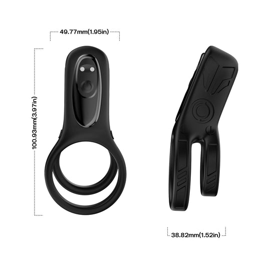 2-Pierścień wibrujący Mechao Black 9 funkcji USB-2