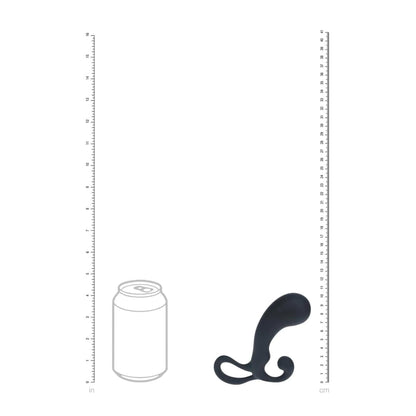 7-Masażer prostaty silikonowy Levelz M czarny 13 cm-7