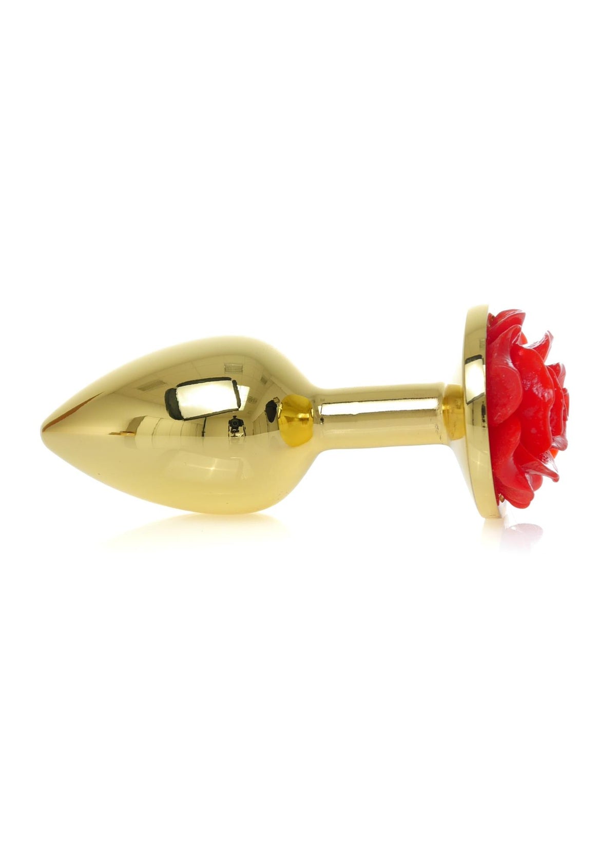 4-Biżuteria analna złota z czerwoną różą MyLove Toys 7 cm-4