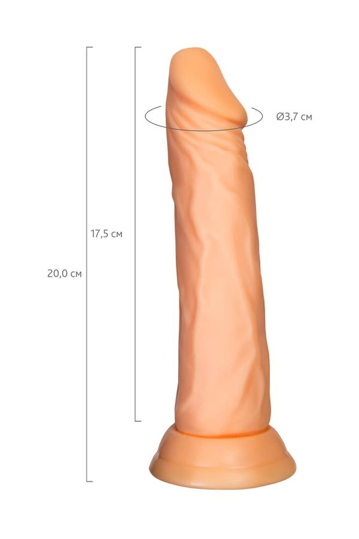 8-Dildo realistyczne A-Toys Toon cieliste 17,5 cm-8