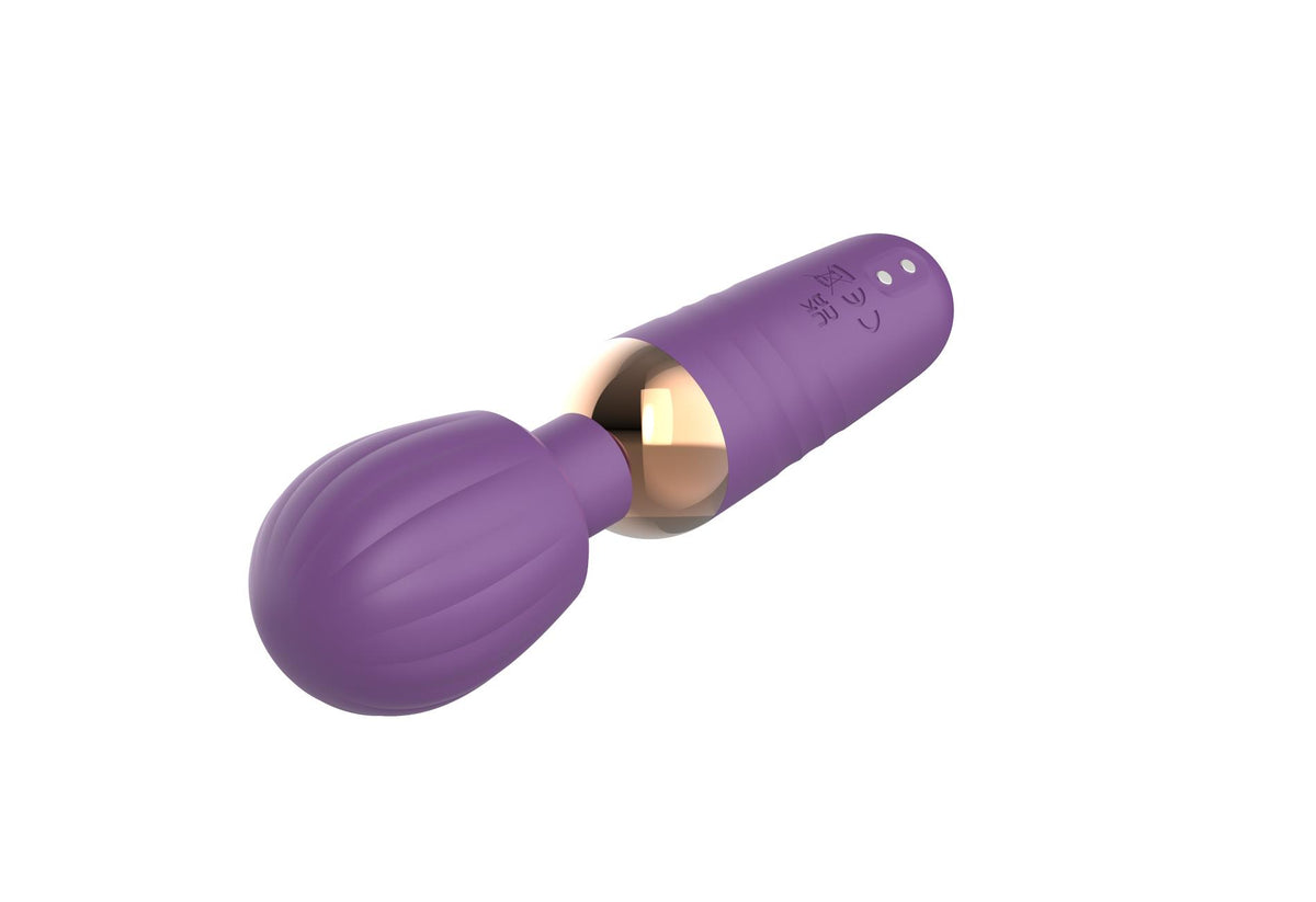 5-Stymulator łechtaczki silikonowy Little Fairy Wand fioletowy 14 cm-5