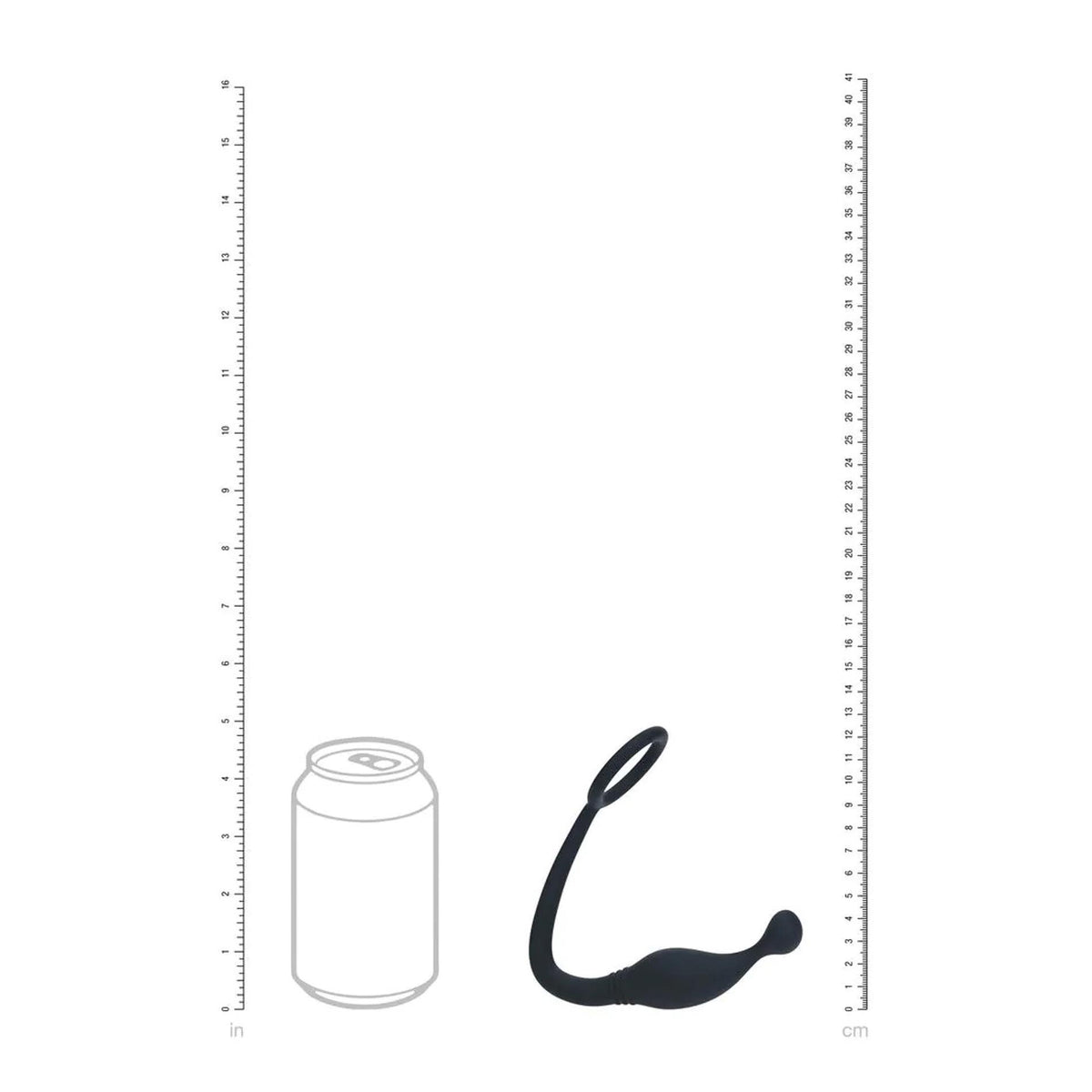7-Pierścień erekcyjny silikonowy z stymulatorem prostaty Levelz S czarny 11cm-7