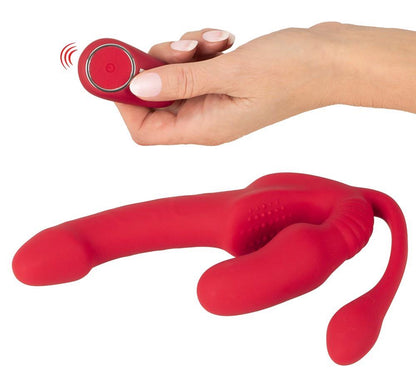 6-Wibrator strap on potrójny You2Toys USB 23 cm-6