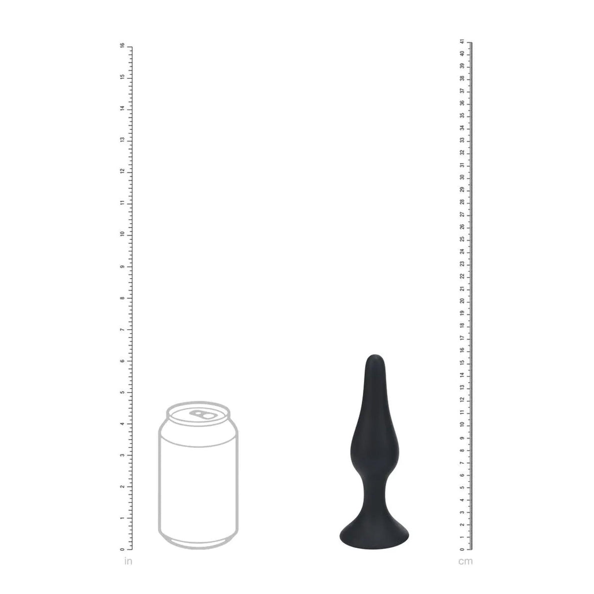 6-Smukły silikonowy korek analny Levelz XL czarny 15,5 cm-6