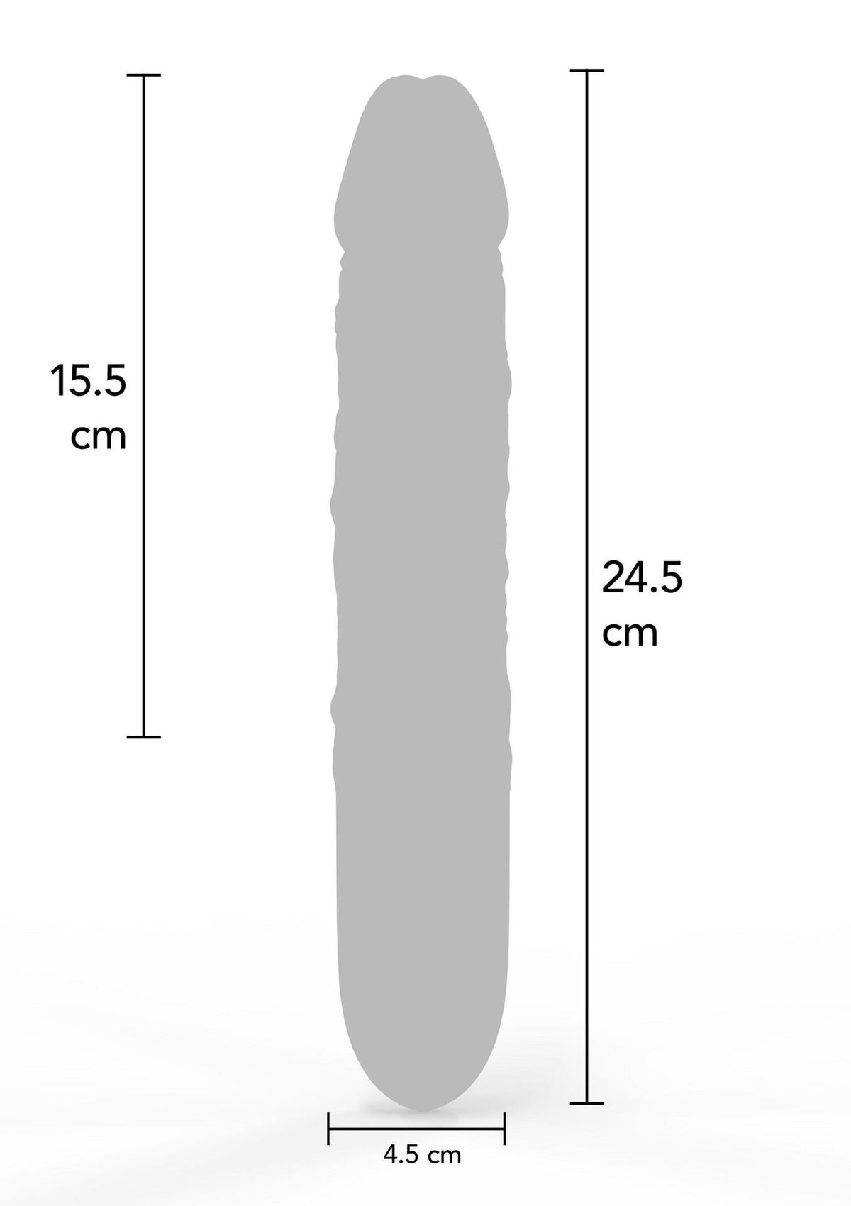 6-Wibrator analny Hidden Desire silikonowy 24,5 cm czarny 12 trybów-6