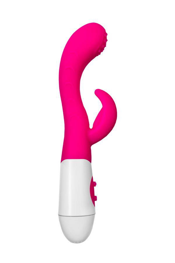 9-Wibrator króliczek Nessy A Toys silikonowy różowy 20 cm-9