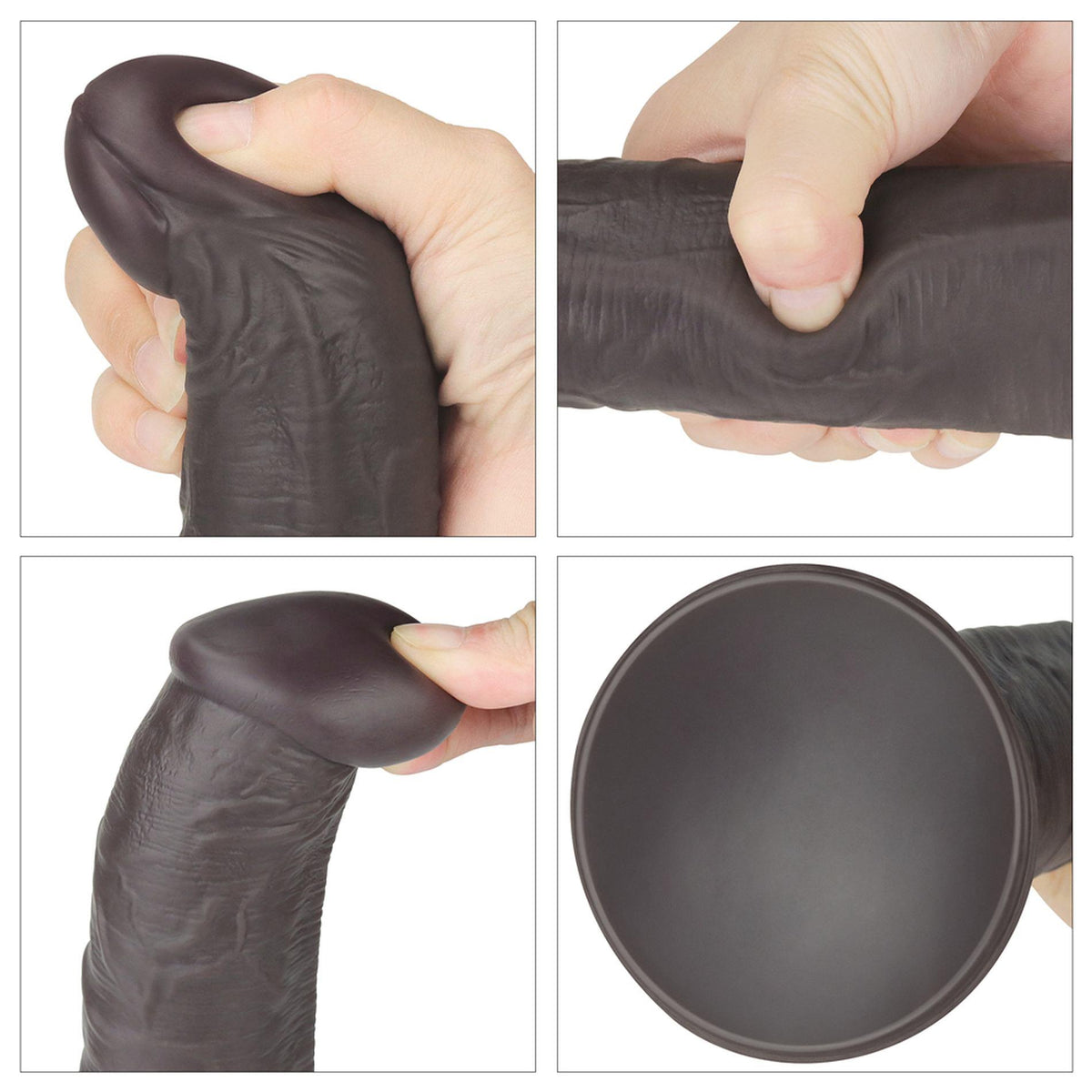 8-Dildo realistyczne Lovetoy dwuwarstwowe silikonowe 25 cm rotujące pilot-8