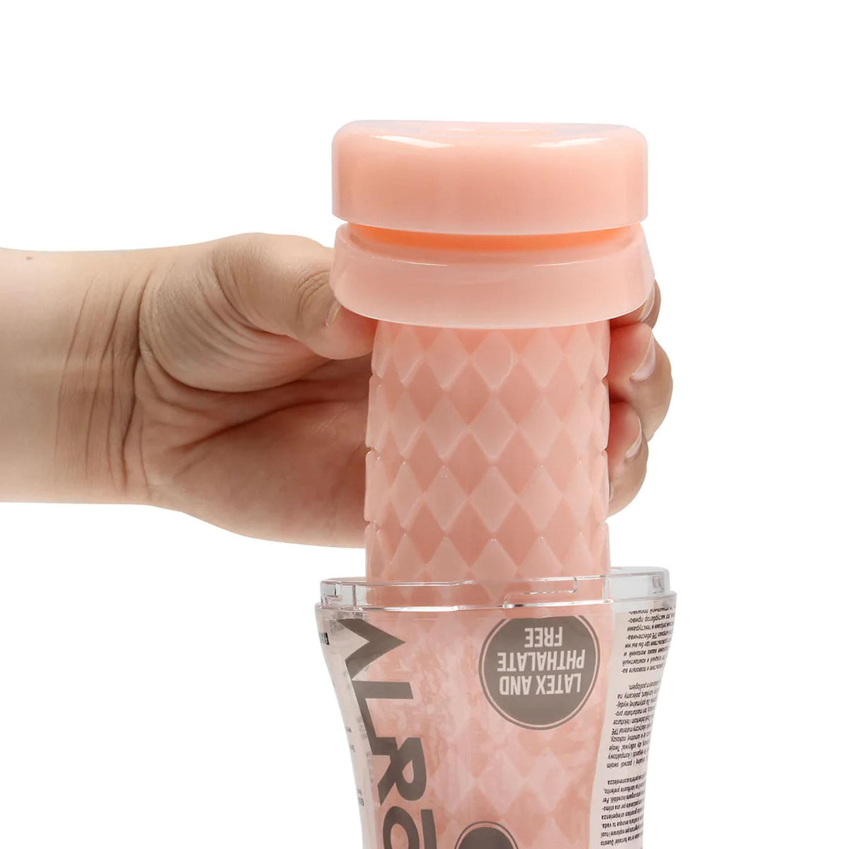 5-Masturbator teksturowany RealRock TPE 21 cm-5