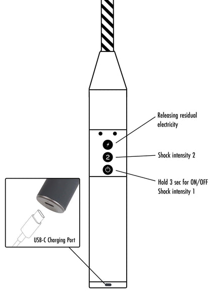 5-Pejcz elektryczny Hidden Desire czarny USB 52 cm-5