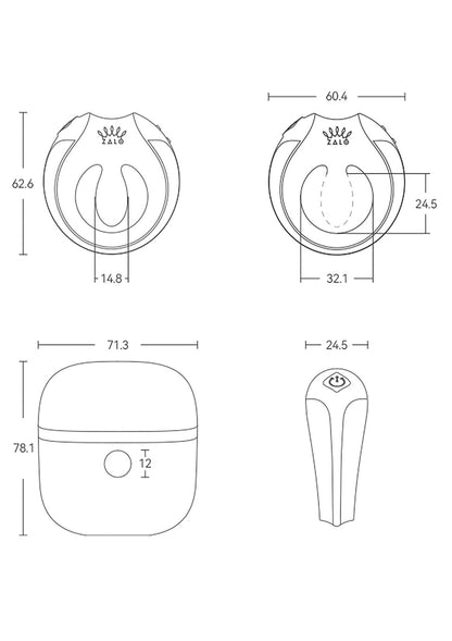 8-Apis Vibrating Couples Ring White-8