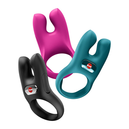 4-Pierścień erekcyjny wibrujący podwójny Fun Factory Nos zielony USB-4