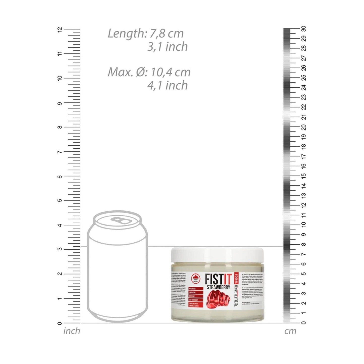 6-Extra Thick Lubricant - Strawberry - 500 ml-6