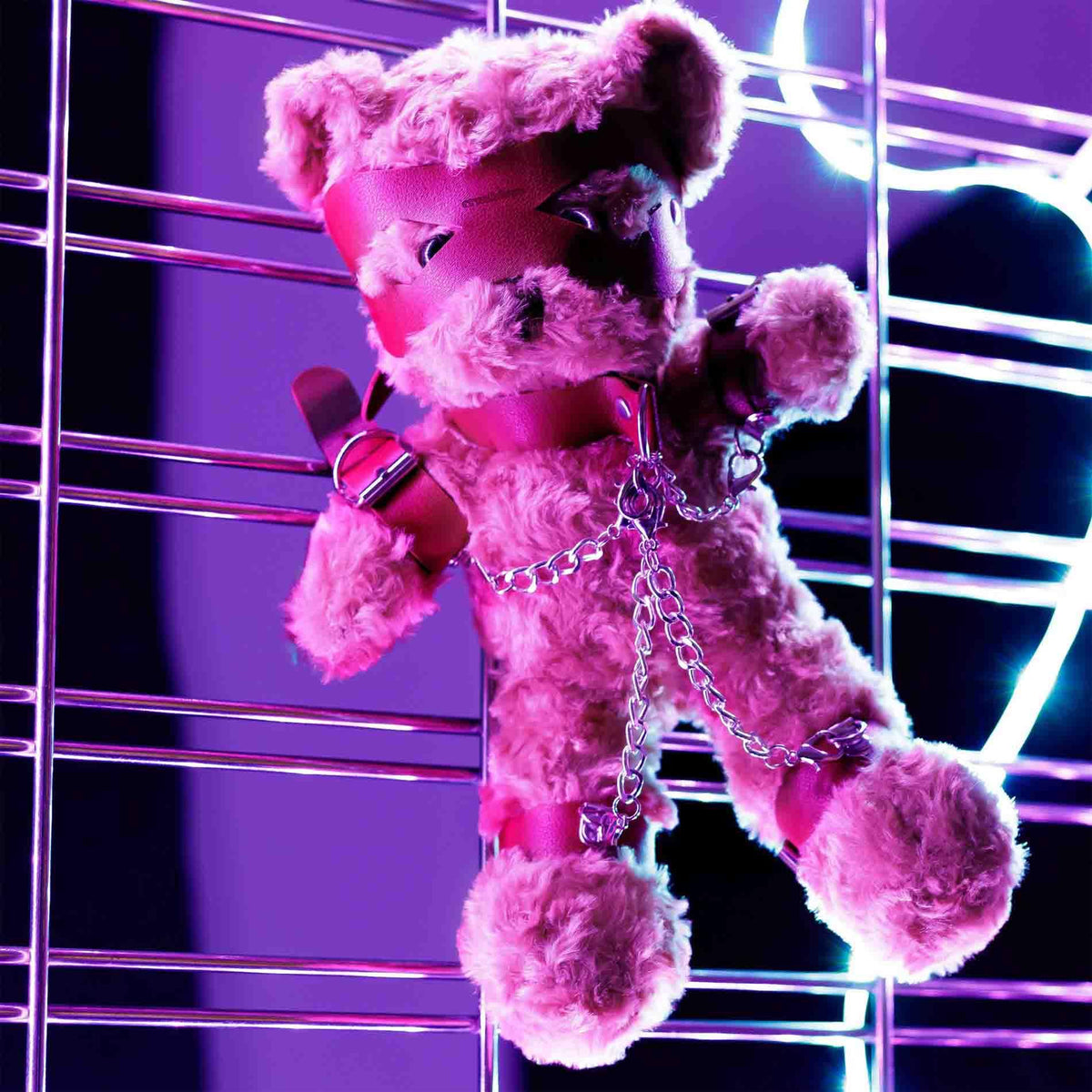 6-Miś bondage Crushito Crushious czerwony 31 cm-6