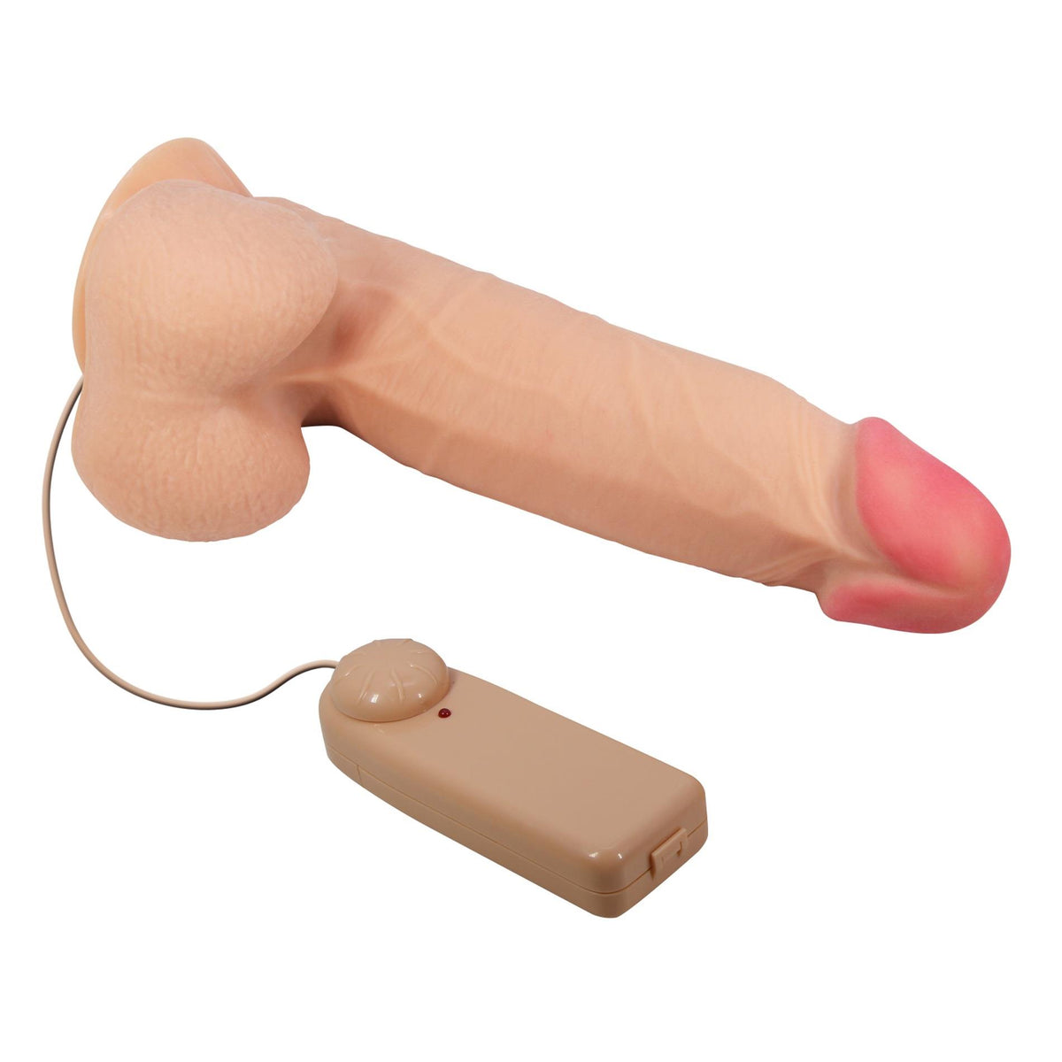 4-Wibrator realistyczny Baile Sliding Skin 8,5'' flesh z przyssawką-4