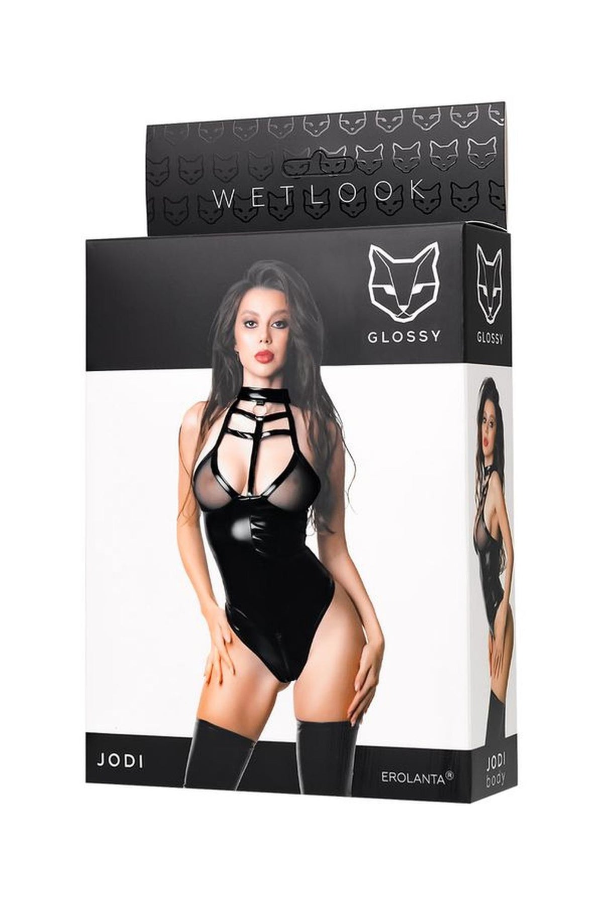 7-Body wetlook Glossy Jodi czarne L-7