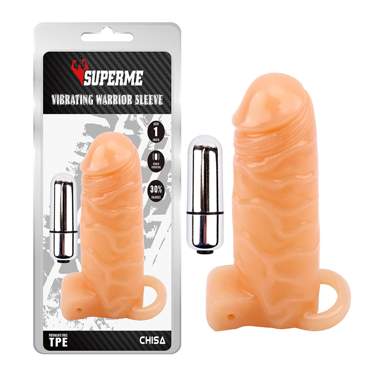 6-Wibrująca przedłużka realistyczna Super Me 14 cm-6