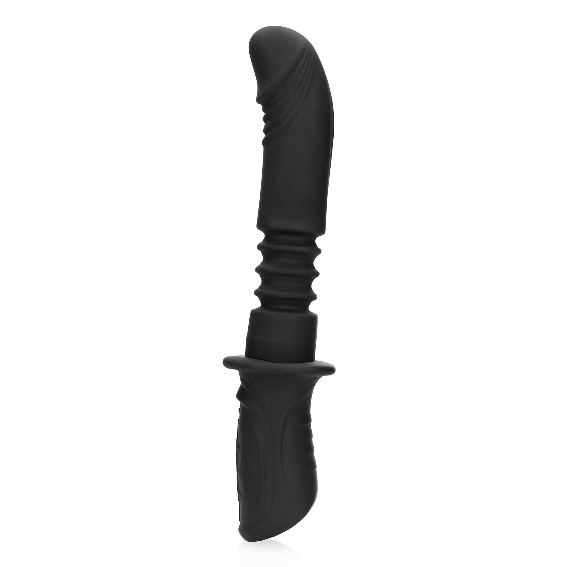 6-Hand Held Vibrating and Thrusting Sex Machine - Black-6