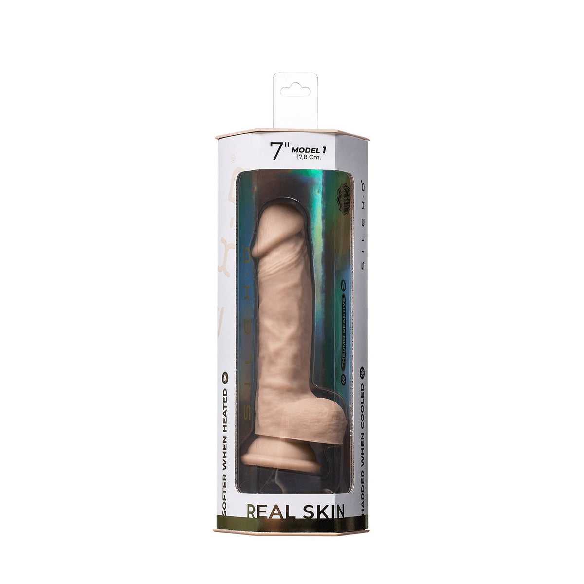 9-Dildo realistyczne Silexd Model 1 cieliste 18 cm-9