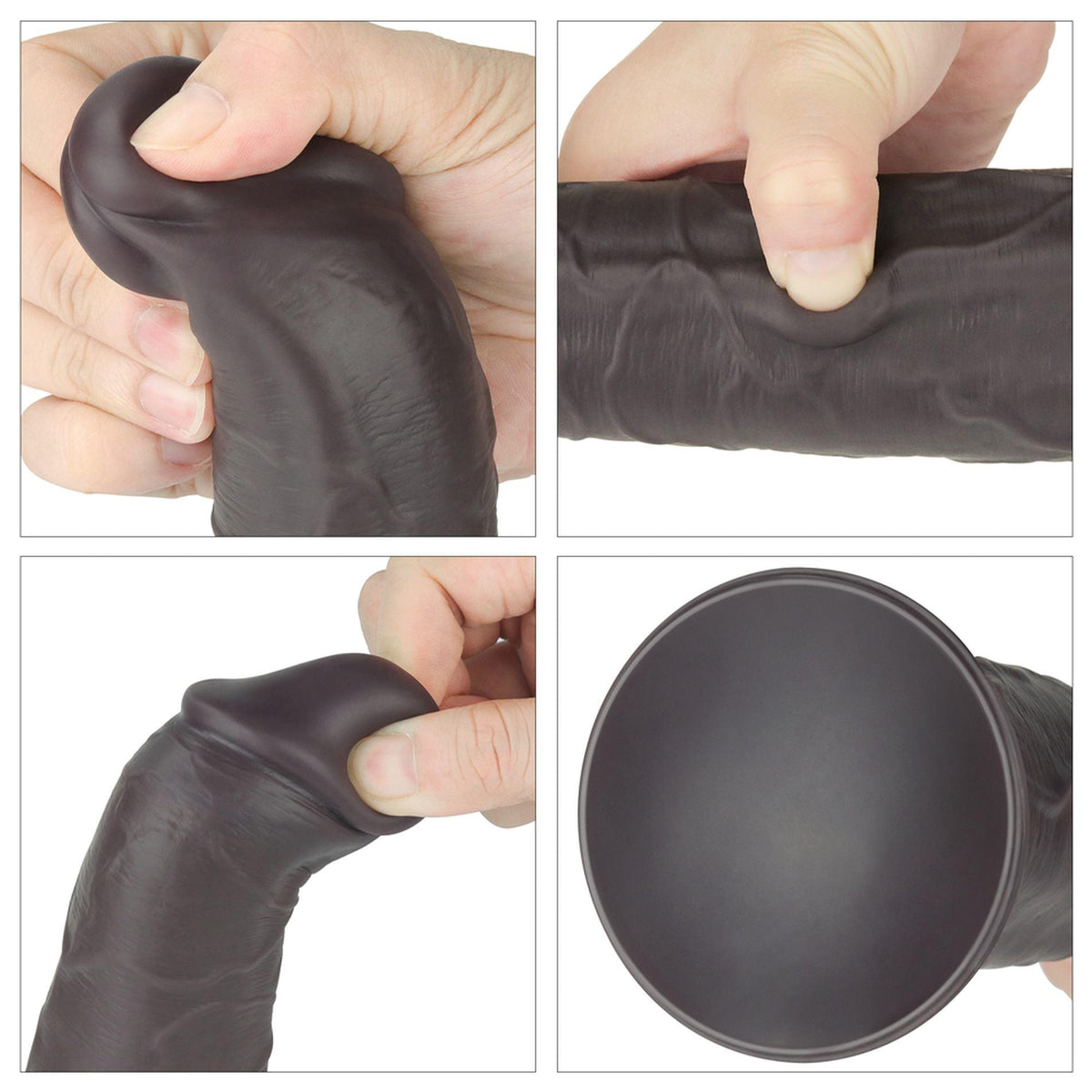 6-Dildo realistyczne dwuwarstwowe Lovetoy 20 cm obrotowe USB-6