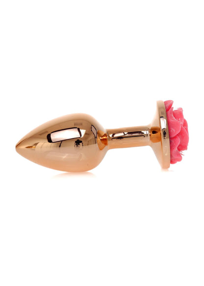 5-Korek analny z różą MyLove Toys różowy 7 cm-5
