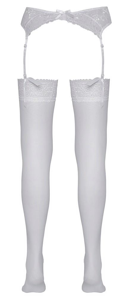4-Pończochy Cottelli LEGWEAR białe z koronką 20 den-4