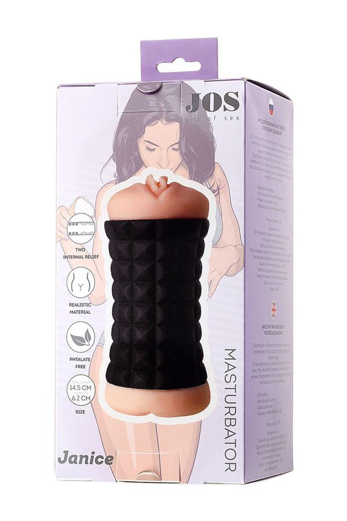 5-Masturbator dwustronny JOS Janice TPR 14,5 cm-5