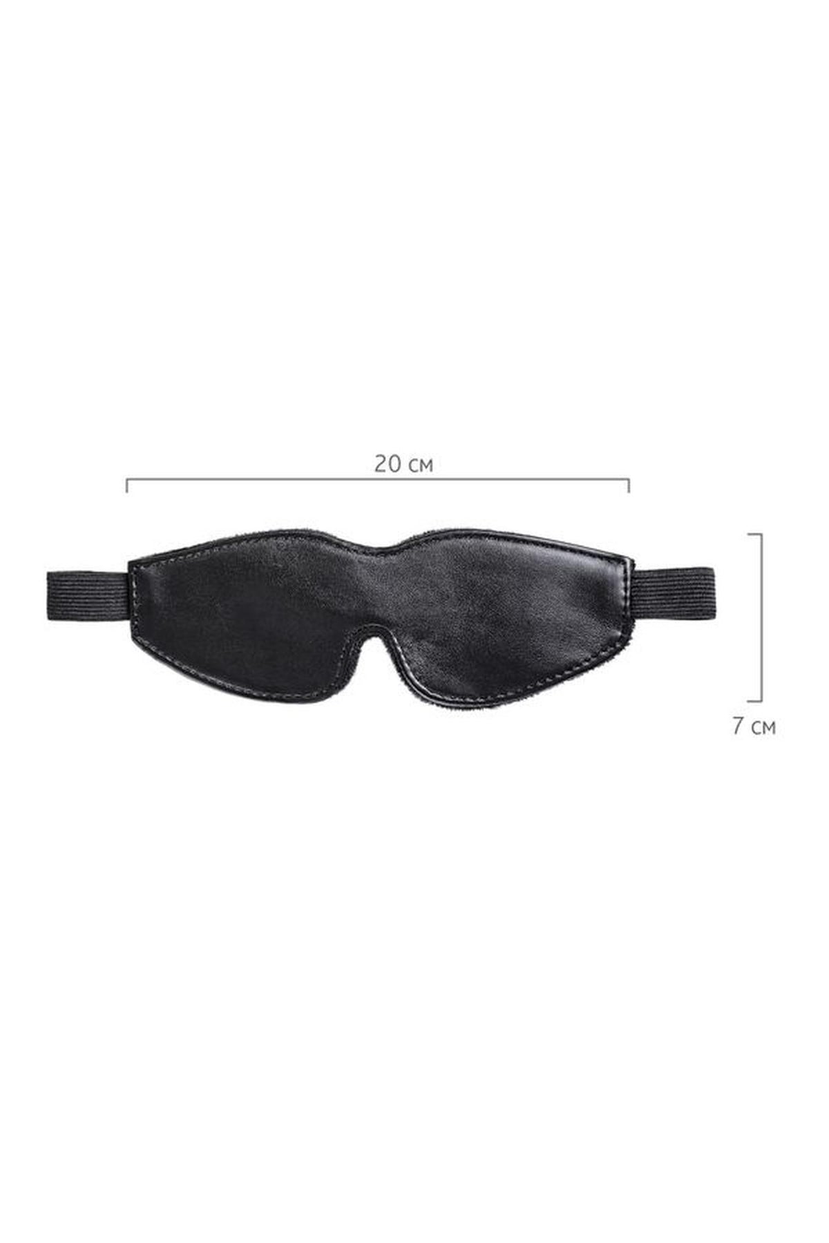 7-Maska BDSM Anonymo ze skóry PU czarna 26.5 cm-7