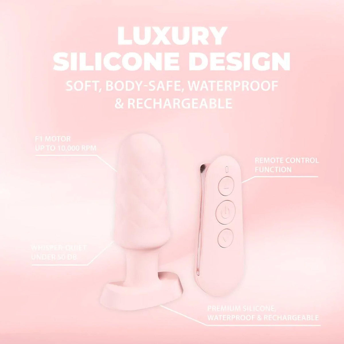 6-Plug analny wibrujący z pilotem Loveline Velvet różowy 9,8 cm-6