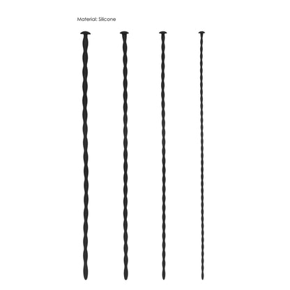 7-Zestaw silikonowych sond skręconych Ouch! dla początkujących 30 cm-7