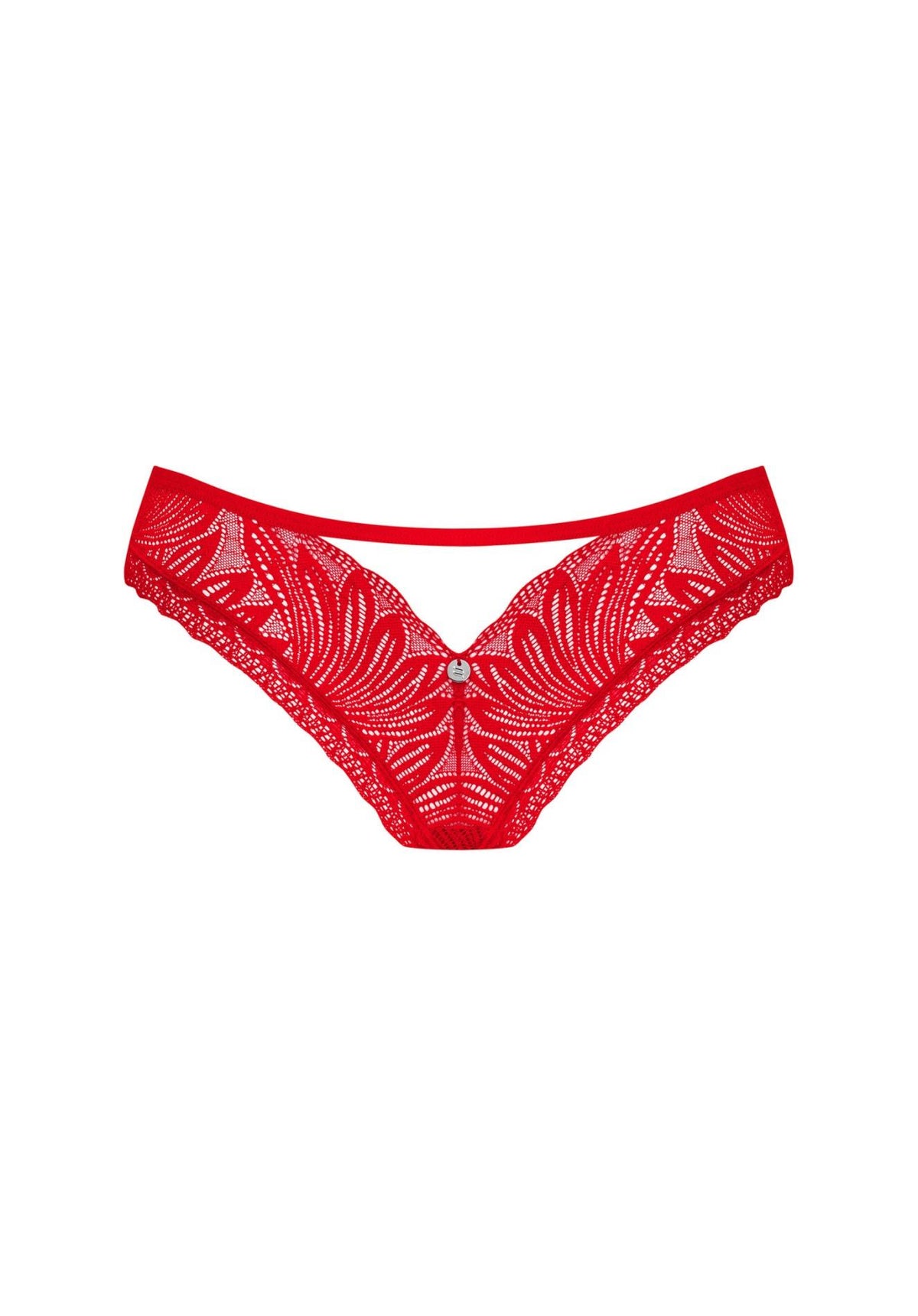 5-Koronkowe figi otwarte Chilisa Obsessive czerwone M/L-5