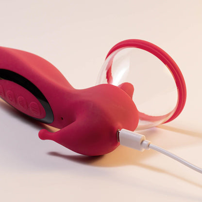 12-Stymulator ssący Crushious Saci silikonowy USB 17,7 cm-12